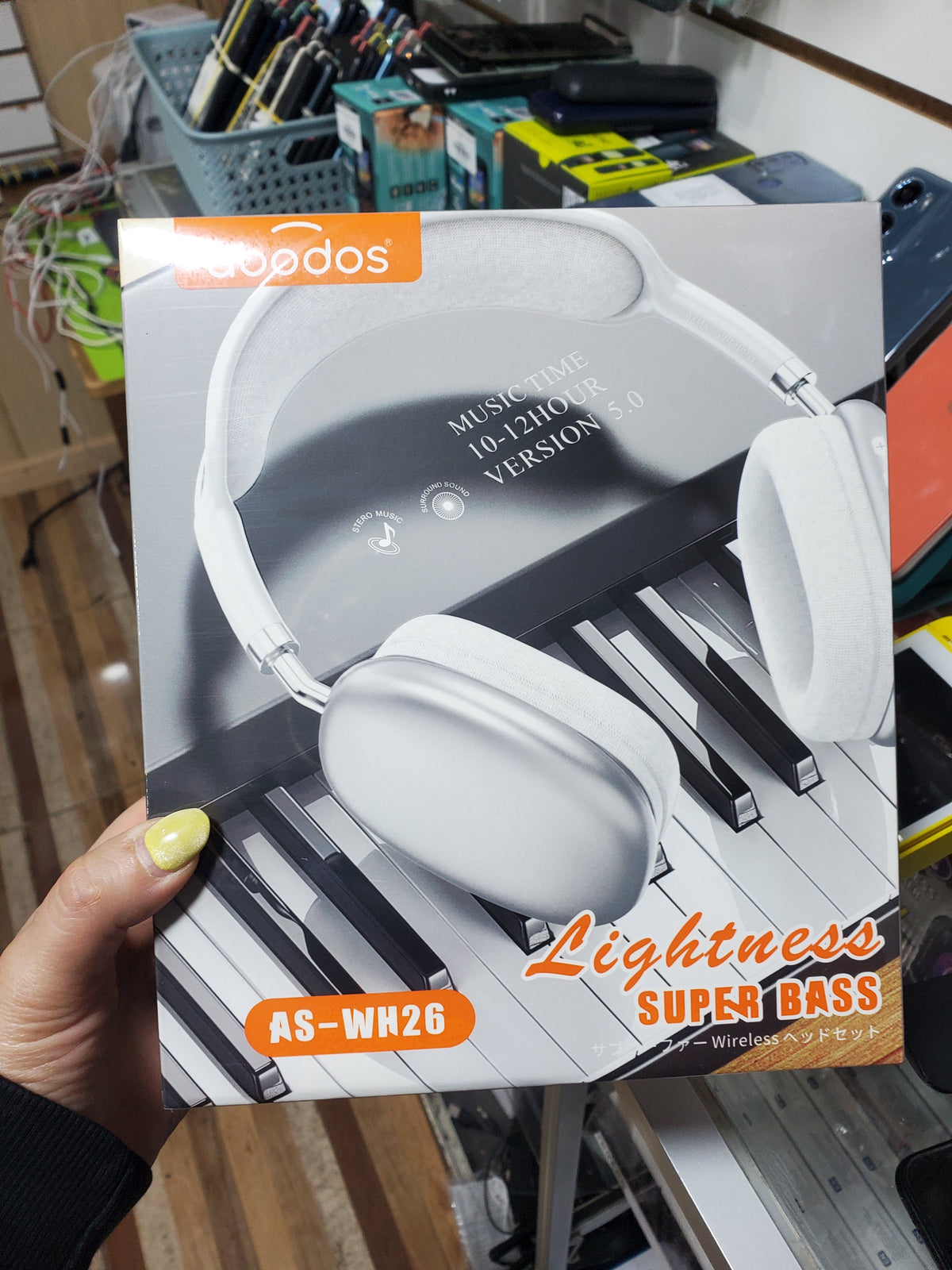 Abodos Audífonos Inalámbricos Over-Ear Super Bass AS-WH26