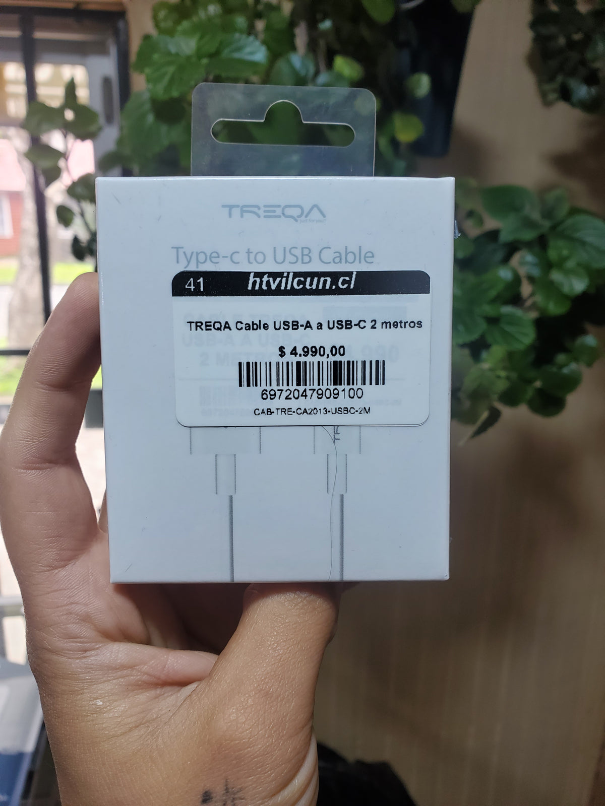 TREQA Cable USB-A a USB-C 2 metros