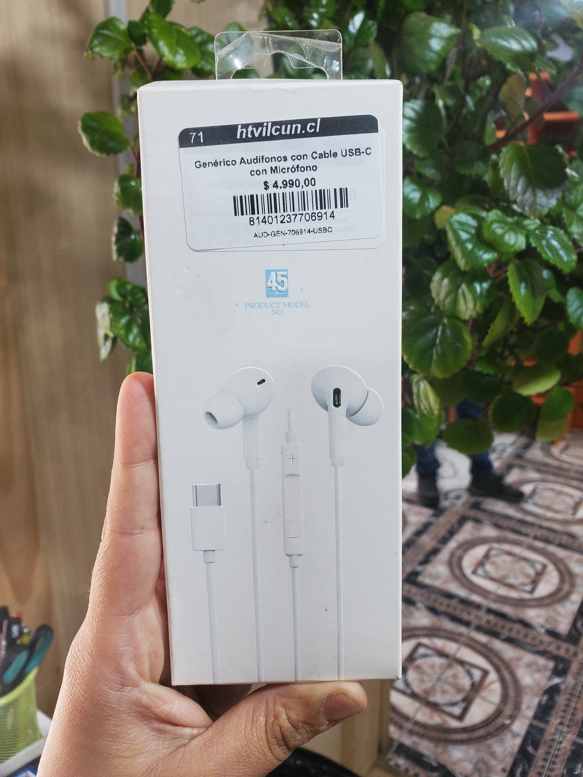 Genérico Audífonos con Cable USB-C con Micrófono
