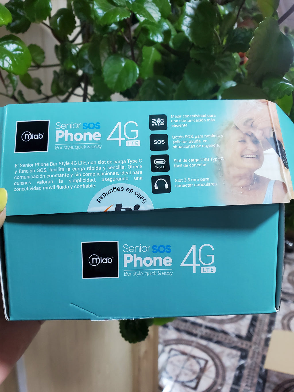 MLAB Senior Phone 9556 4G LTE Dual SIM SOS Negro