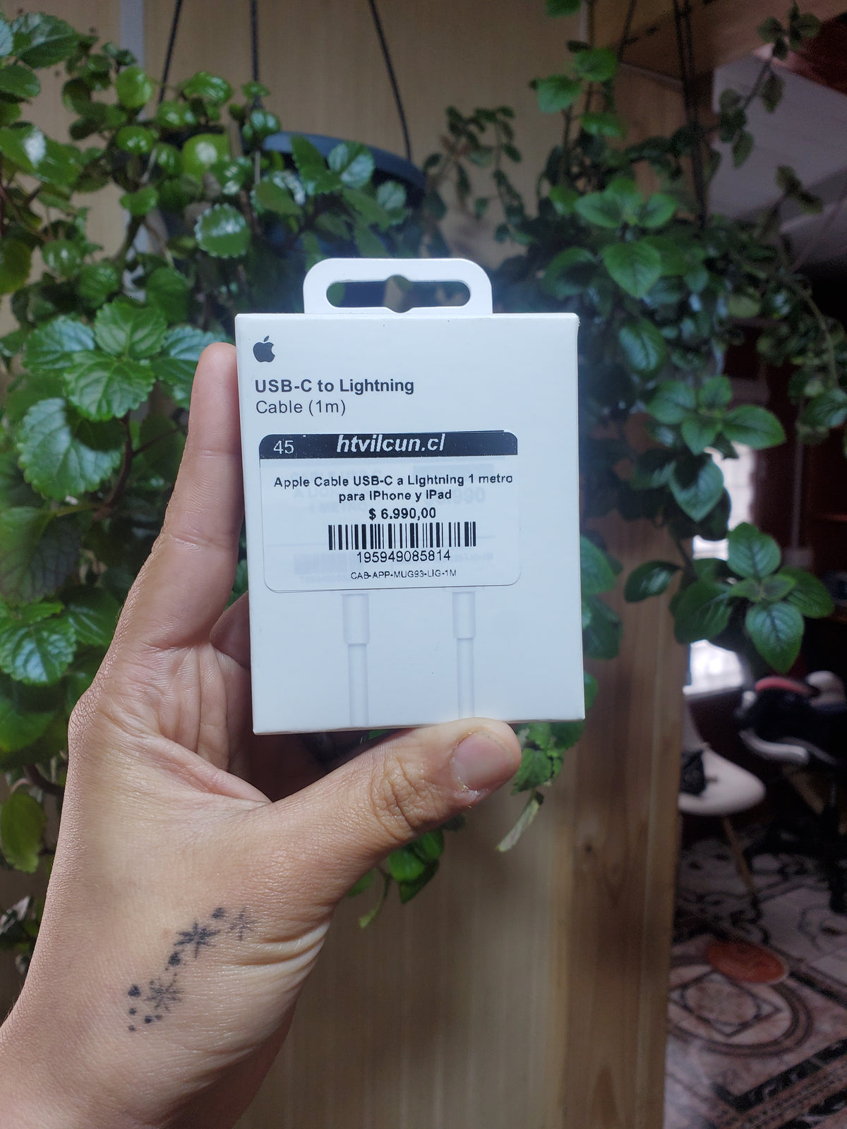 Apple Cable USB-C a Lightning 1 metro para iPhone y iPad