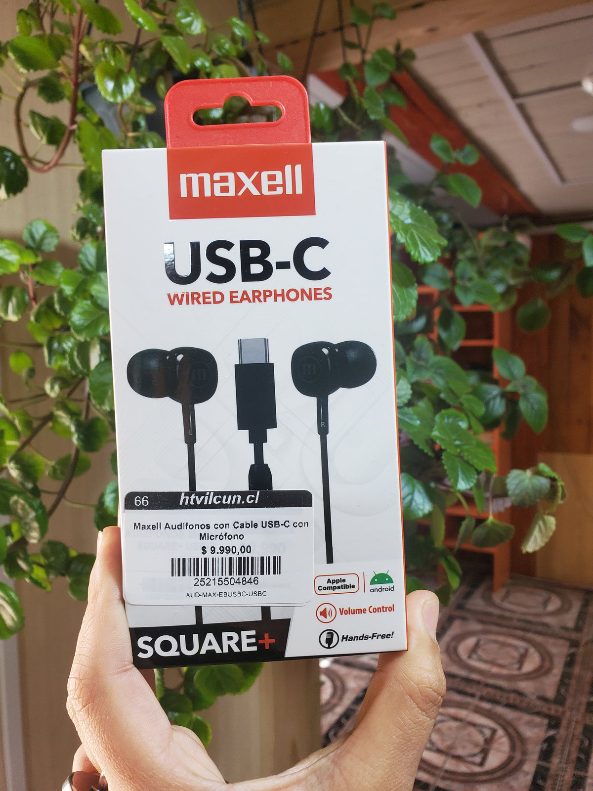 Maxell Audífonos con Cable USB-C con Micrófono