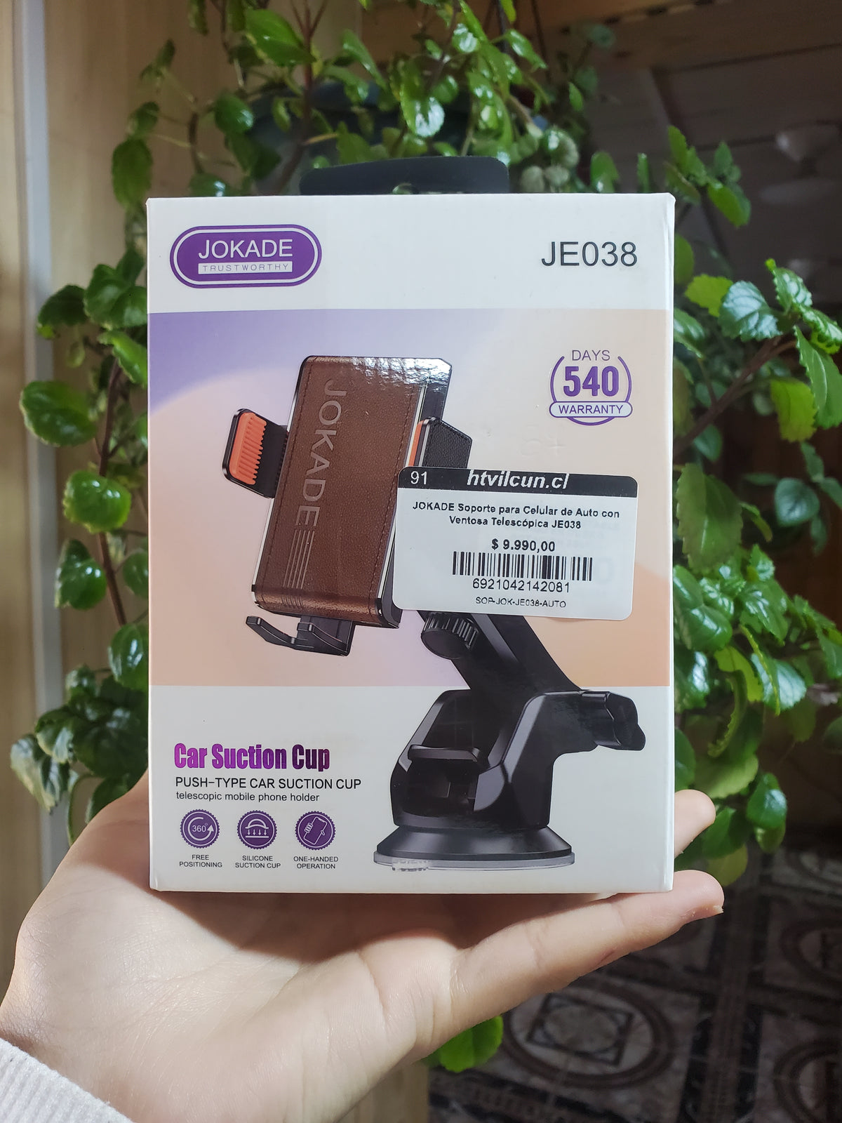 JOKADE Soporte para Celular de Auto con Ventosa Telescópica JE038
