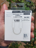 TREQA Adaptador USB-C a Jack 3,5 mm