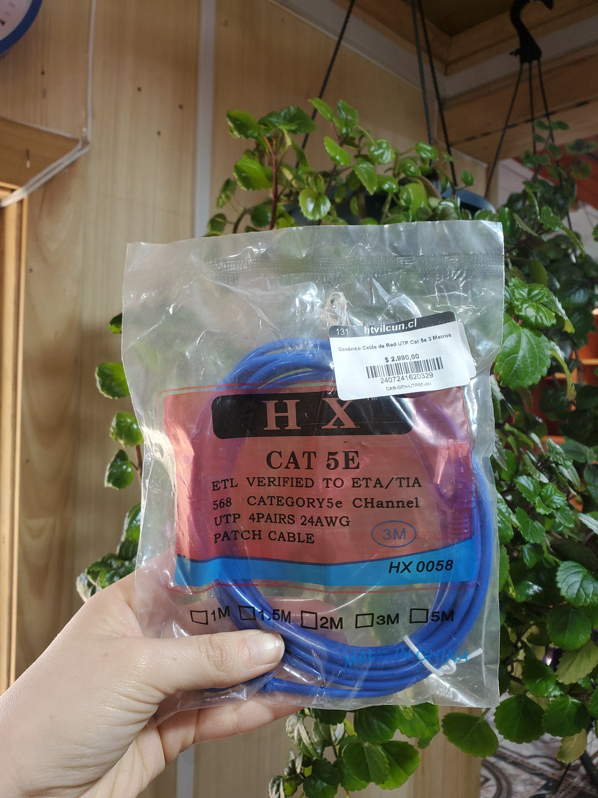 Genérico Cable de Red UTP Cat 5e 3 Metros