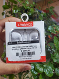 TRANYOO Audífonos USB-C con Micrófono y Manos Libres 120 cm