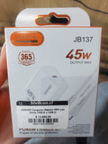 JOKADE Cargador Rápido 45W con Puerto USB-C