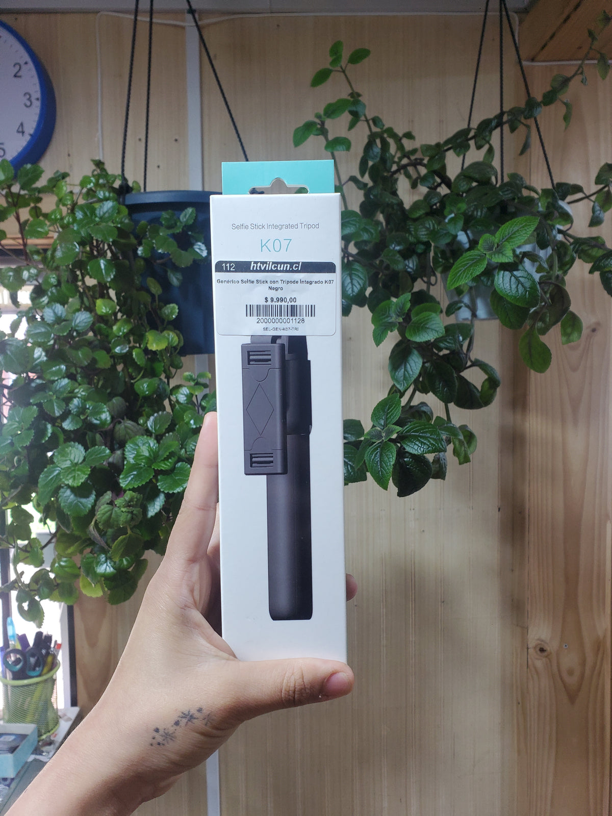 Genérico Selfie Stick con Trípode Integrado K07 Negro