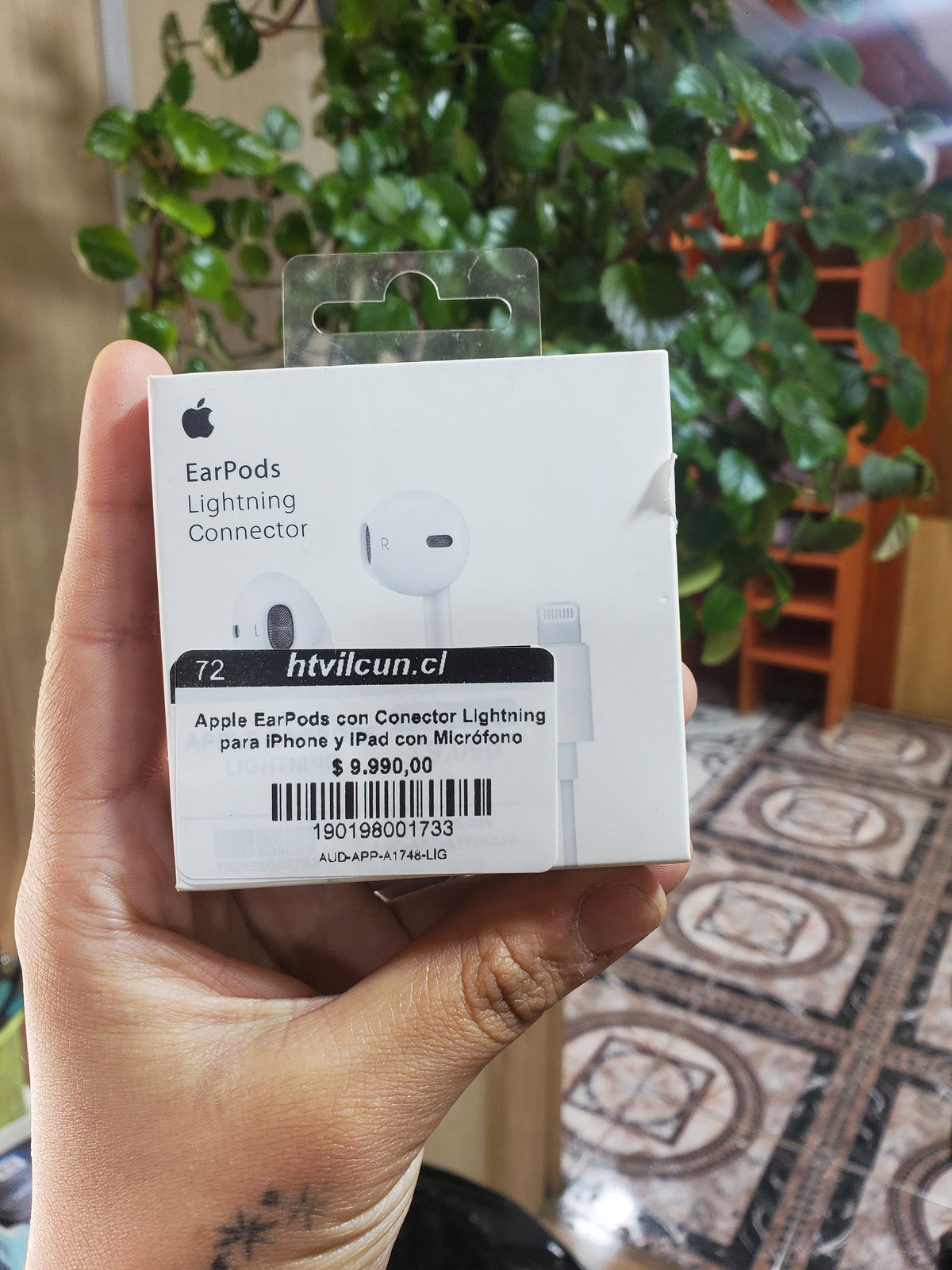 Apple EarPods con Conector Lightning para iPhone y iPad con Micrófono