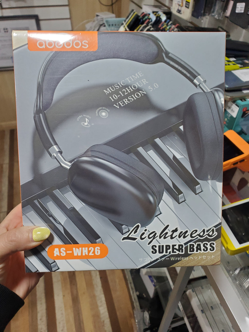 Abodos Audífonos Inalámbricos Over-Ear Super Bass AS-WH26
