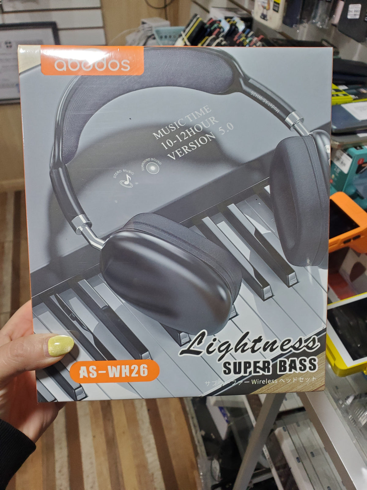 Abodos Audífonos Inalámbricos Over-Ear Super Bass AS-WH26