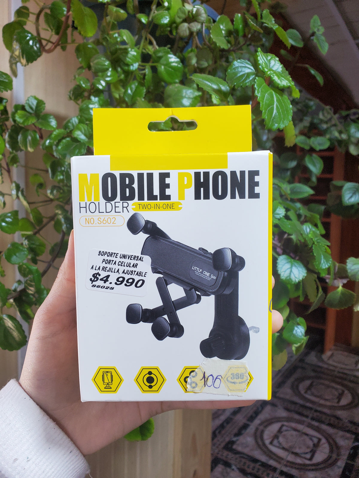 Genérico Soporte Universal para Celular de Auto a la Rejilla S602
